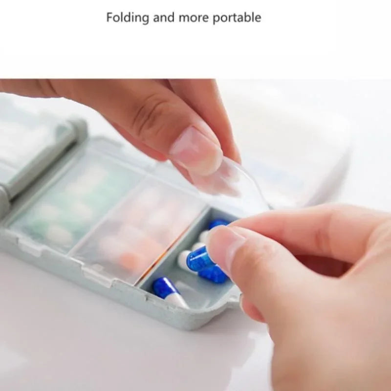 Portable 3-Layer Folding Pill Organizer – Compact, Eco-Friendly &amp; Travel-Ready