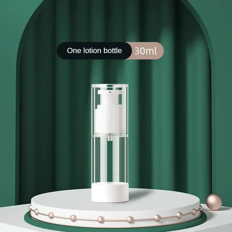 Clear Airless Cosmetic Cream Pump Bottle Travel Size Dispenser Makeup Container for Cream Gel Lotion