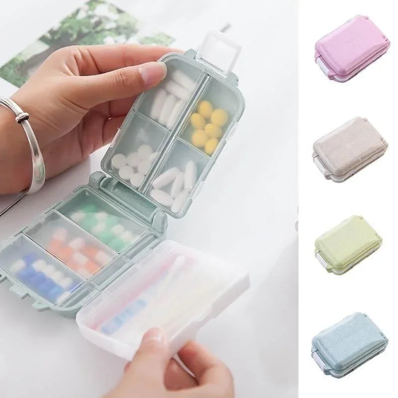 Portable 3-Layer Folding Pill Organizer – Compact, Eco-Friendly &amp; Travel-Ready