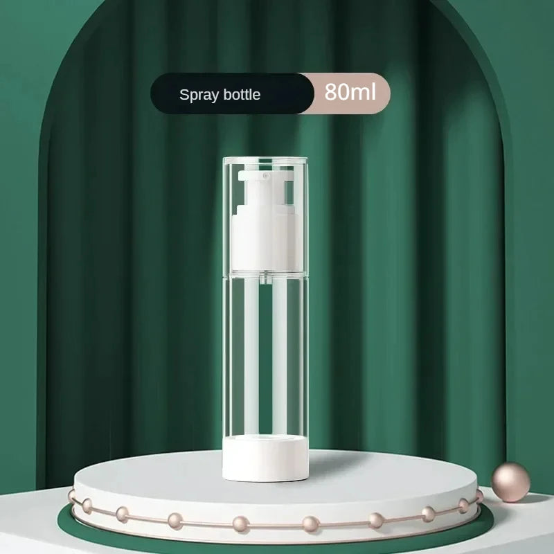 Clear Airless Cosmetic Cream Pump Bottle Travel Size Dispenser Makeup Container for Cream Gel Lotion