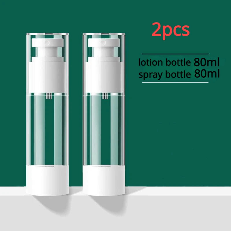 Clear Airless Cosmetic Cream Pump Bottle Travel Size Dispenser Makeup Container for Cream Gel Lotion